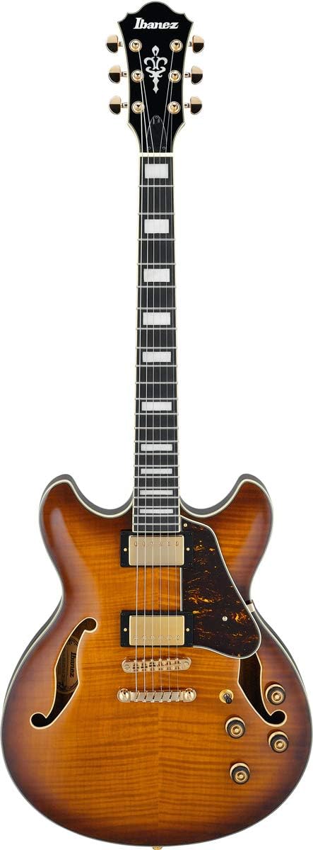 Violin Sunburst Semi-Hollow Body Electric Guitar X9437