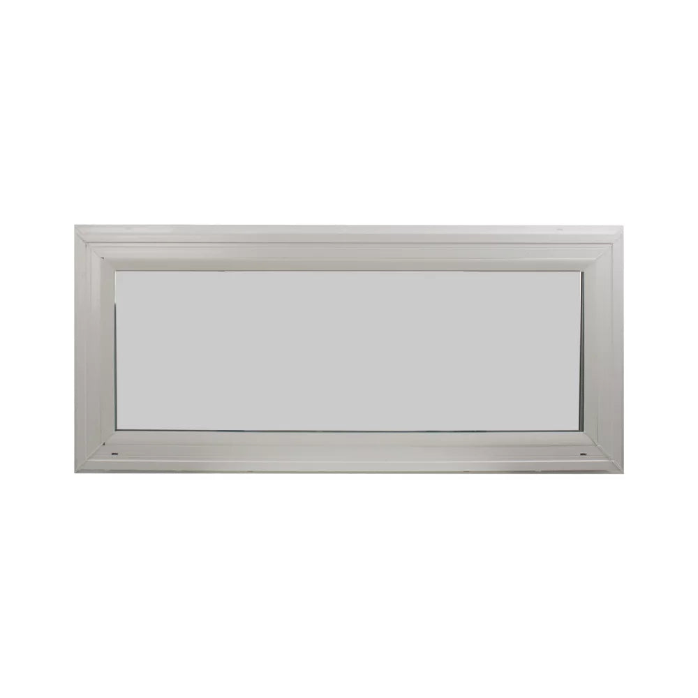 24" x 10" Vinyl Non-Opening Double Pane Transom Window with Low-E Glass Y7653