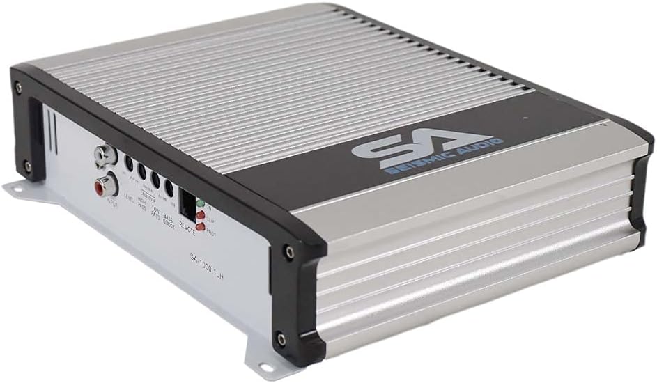 Dual 10 Inch 1000 Watt Car Audio Subwoofer Enclosure with RGB Lights Package with Amplifier & Cables N5699