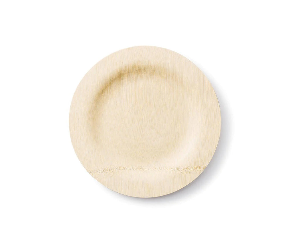9in Disposable Bamboo Plate - 100/Case I832