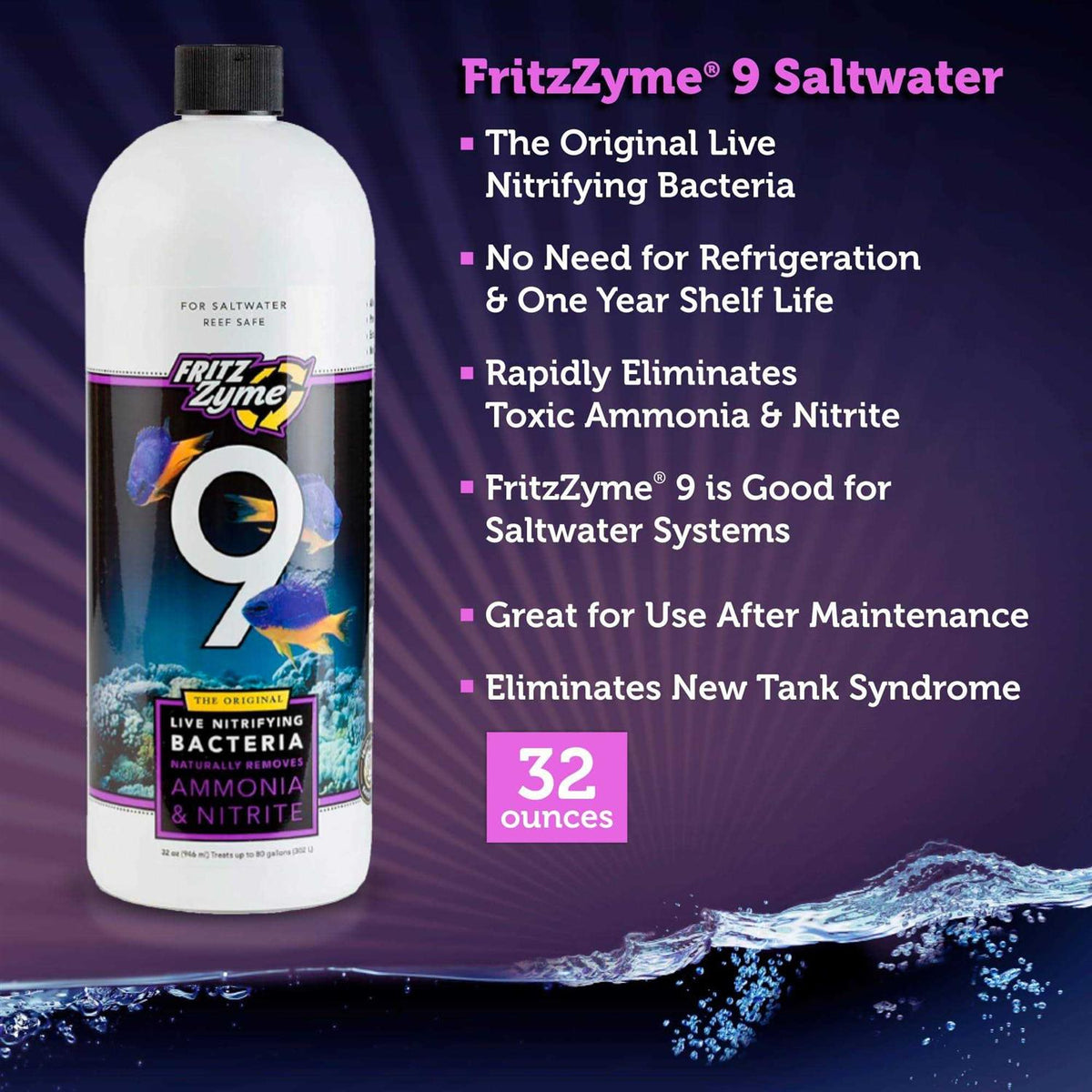 32 oz Saltwater Nitrifying Bacteria E450186