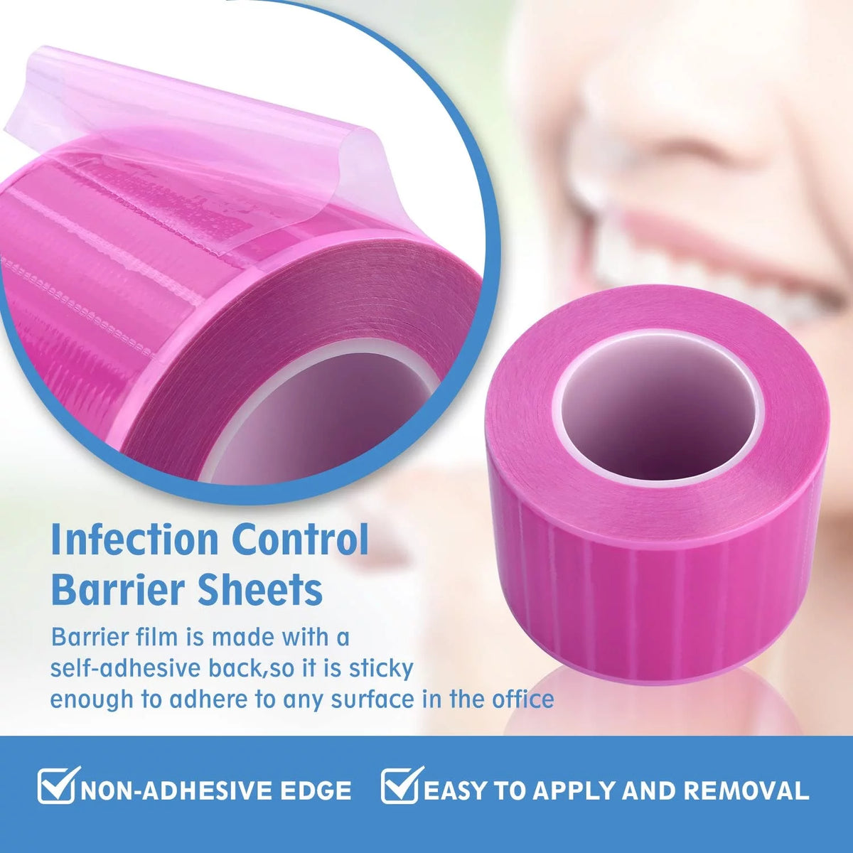 4" x 6" Disposable Dental Barrier Film 3 Rolls T341052