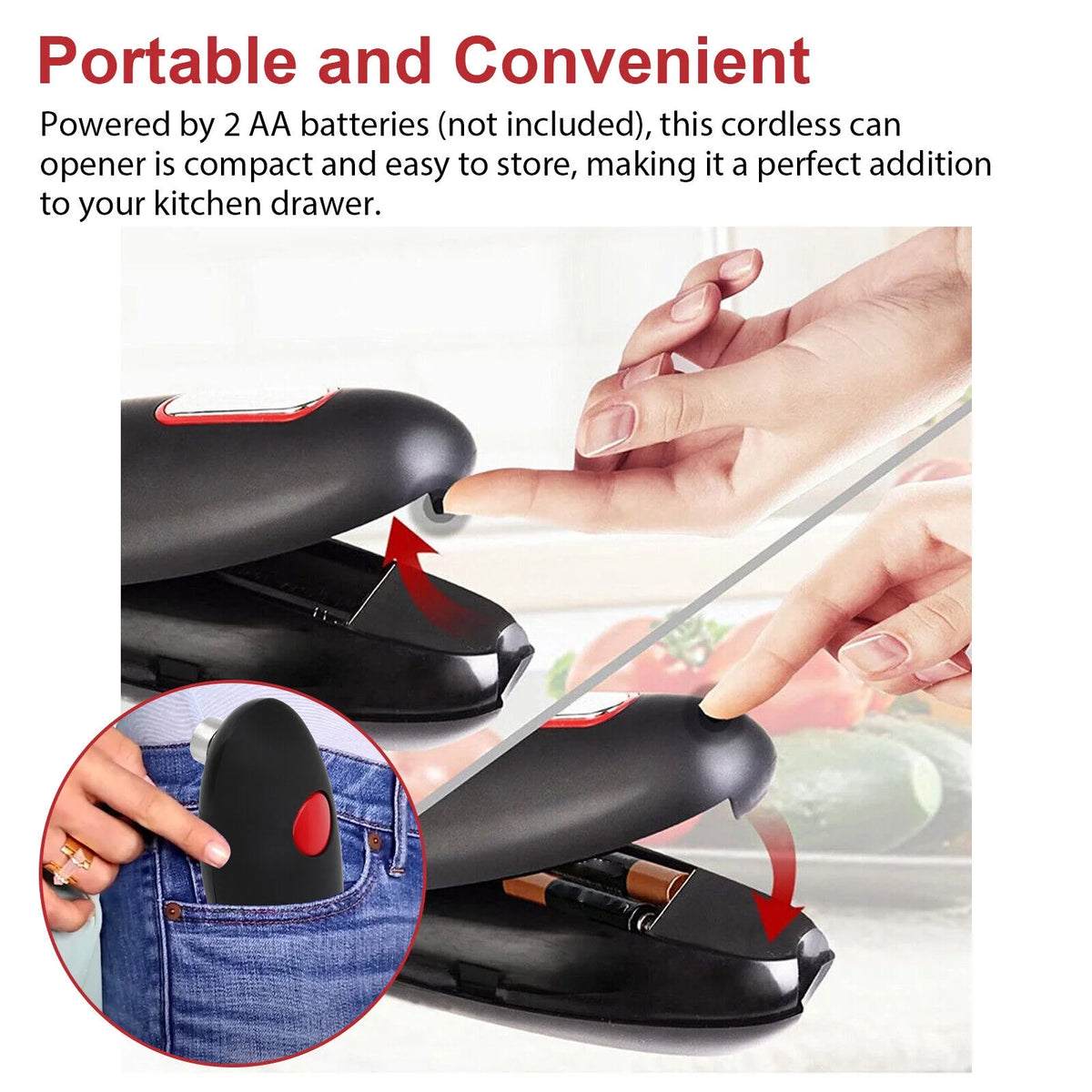 Automatic Electric Can Opener Stainless Steel Q112