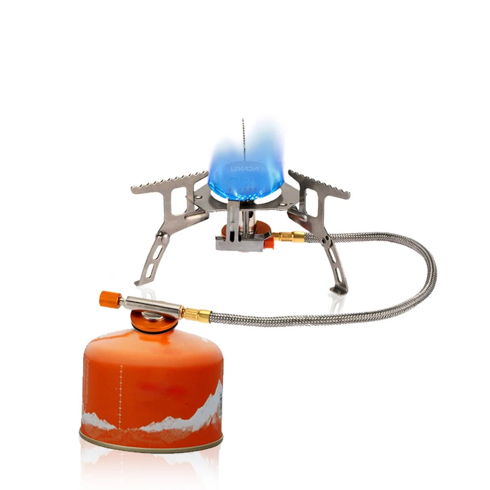 Camping Foldable Gas Set with Gas Conversion Head Adapter F801