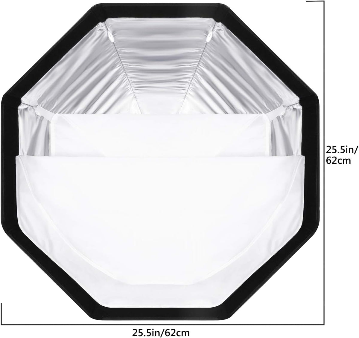 26 Inches Foldable Octagonal Softbox with Bowens Mount Speedring, Carrying Case O860751