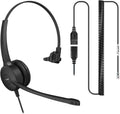 Headset Bundle with Noise Cancellation Cable Adapter Pack of 2 F9619