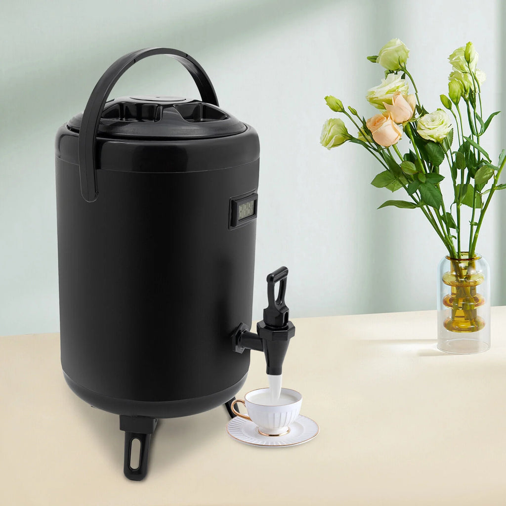 8L/2.11Gal Beverage Dispenser with Spigot & Thermometer X49816