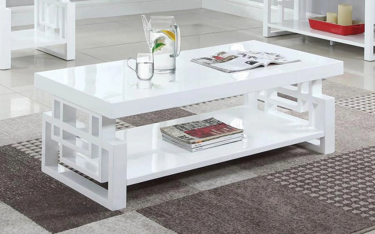 High Glossy White Coffee Table V4405