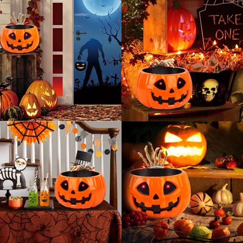 Motion Activated Pumpkin Candy Bowl with Creepy Sound K596