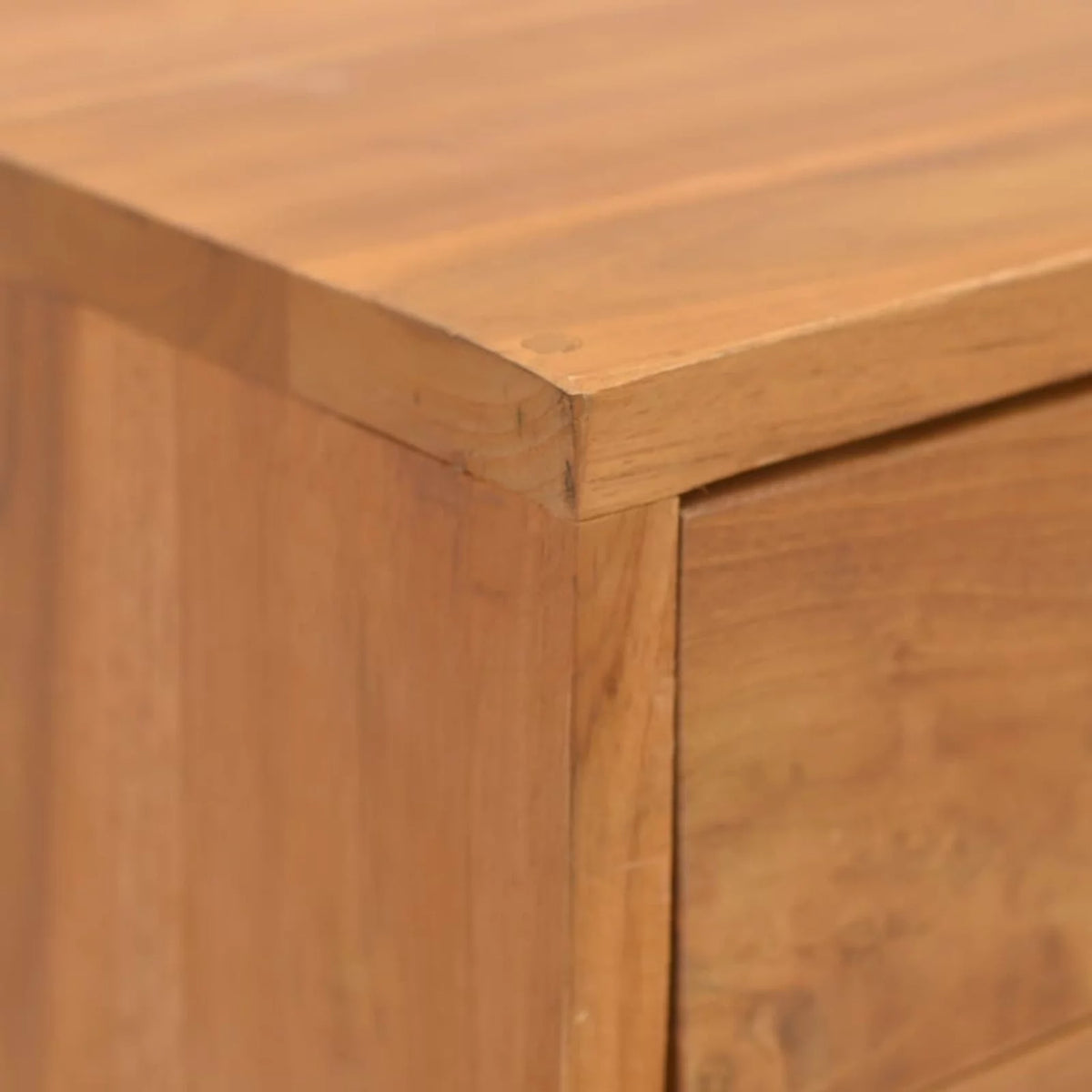 Solid Teak Wood Bedside Cabinet N64416