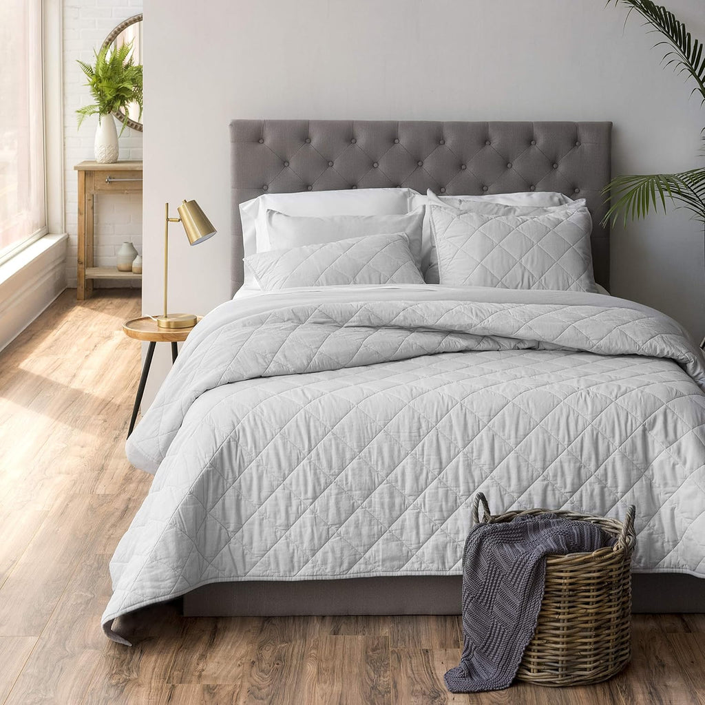 King Cotton Linen Percale Quilt Z86187