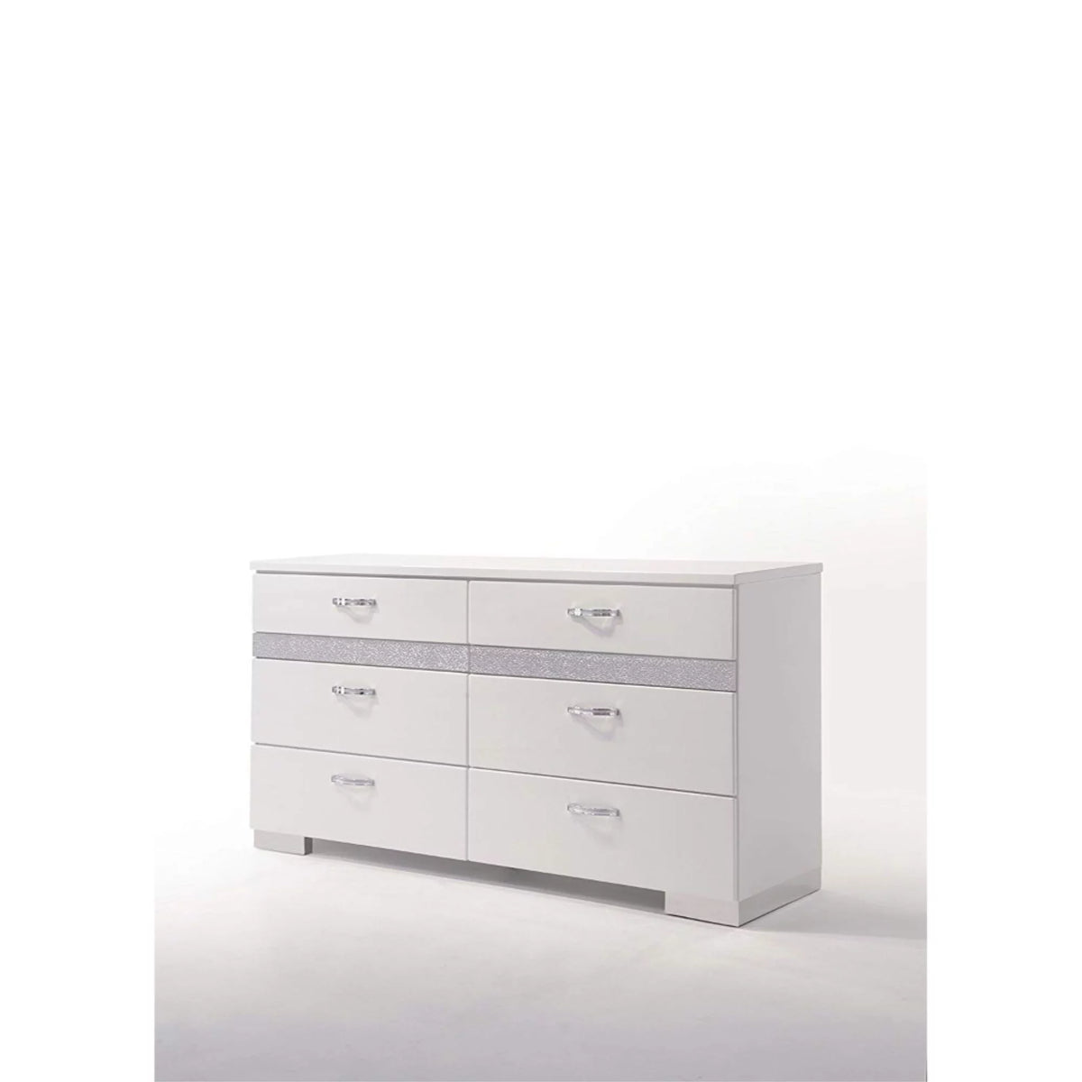 White 8 Drawer Dresser V9632