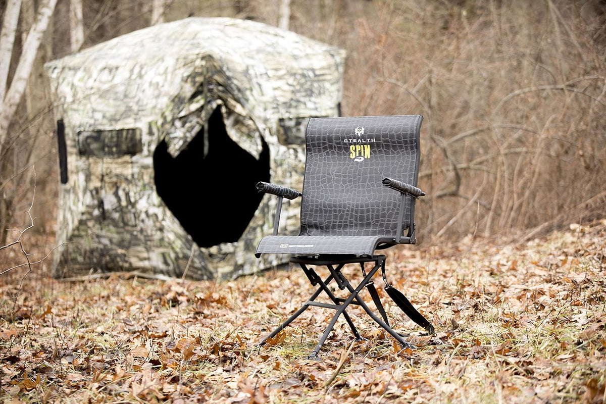 Black Swiveling Portable Chair B503