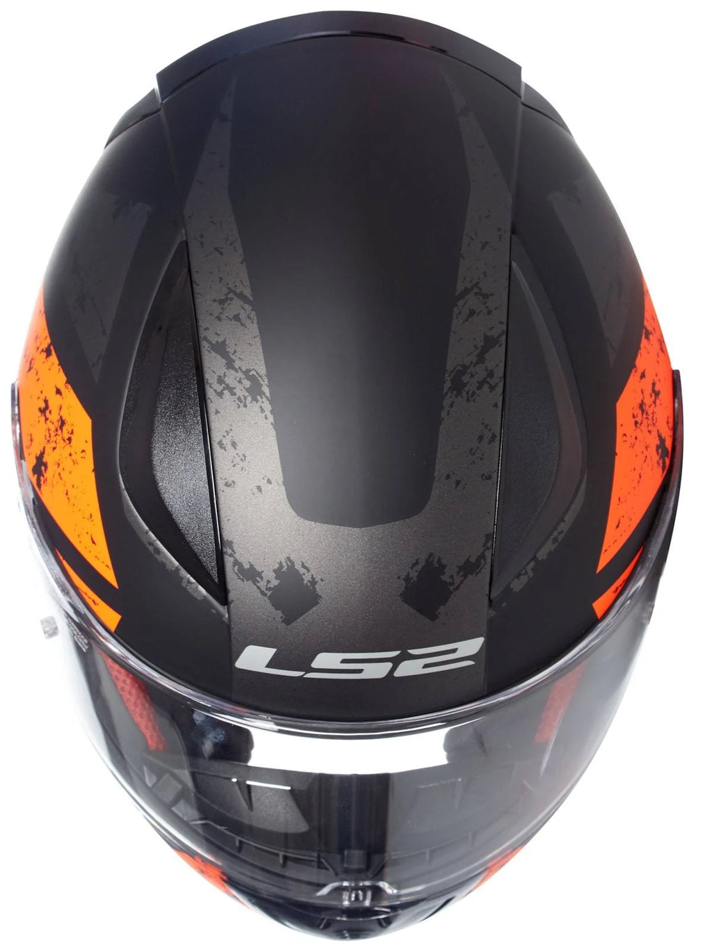 Matt Black Orange Deadbolt Helmet U2528
