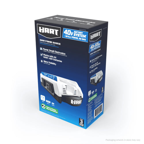 300 Watt Battery Powered Power Source with LED Light and Carry Handle C2187