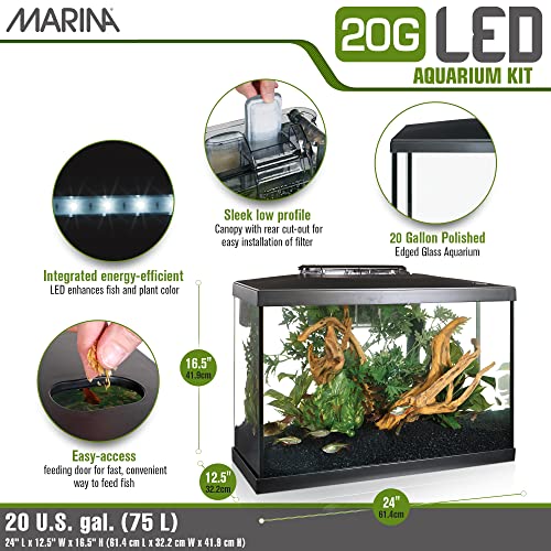 5 Gallon LED Aquarium Kit Z4807