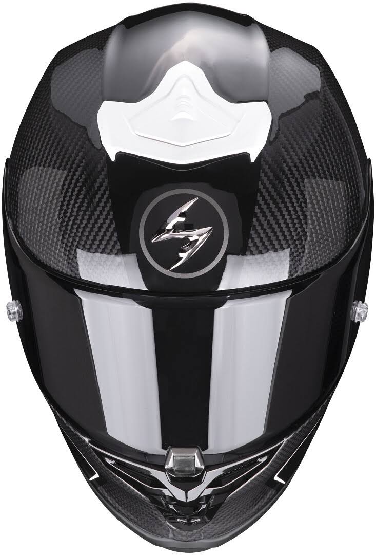 Black White Carbon Motorcycle Helmet E1285