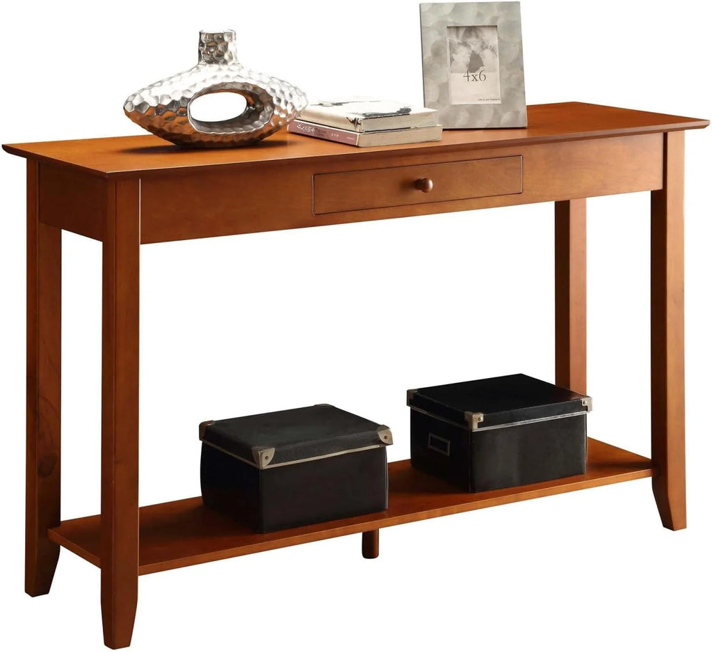 Cherry Console Table With Drawer L1056