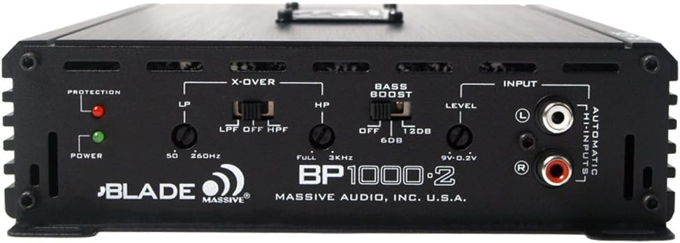 2 Channel 1000 Watts Class A/B Car Amplifier I454