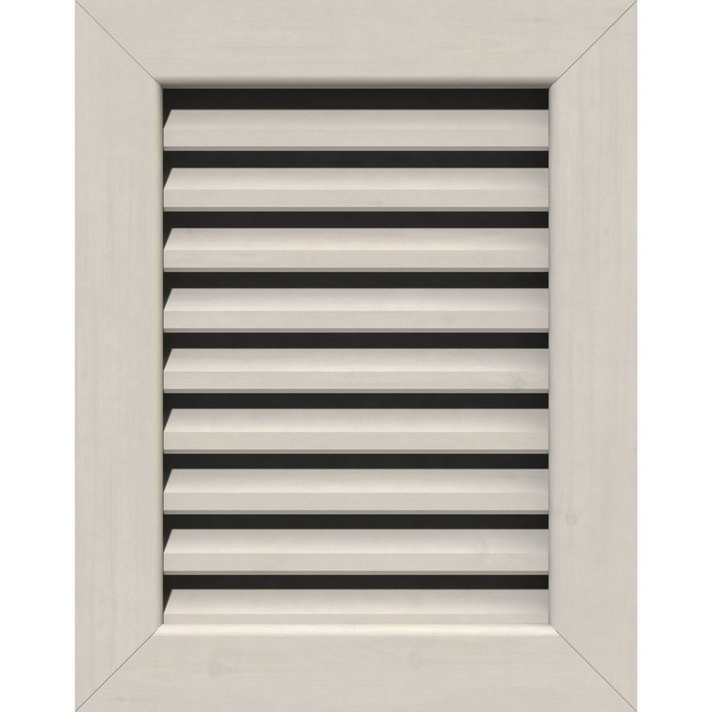 12 inch Vertical Gable Vent, Primed Smooth Western Red Cedar R538