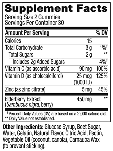36 Count Elderberry Immune Gummies M8404