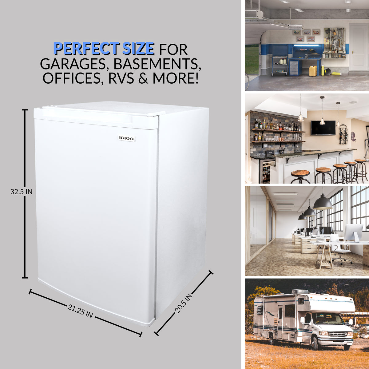 3.0 Cu. Ft. Upright Freezer with 1 Pull Out Drawer F438