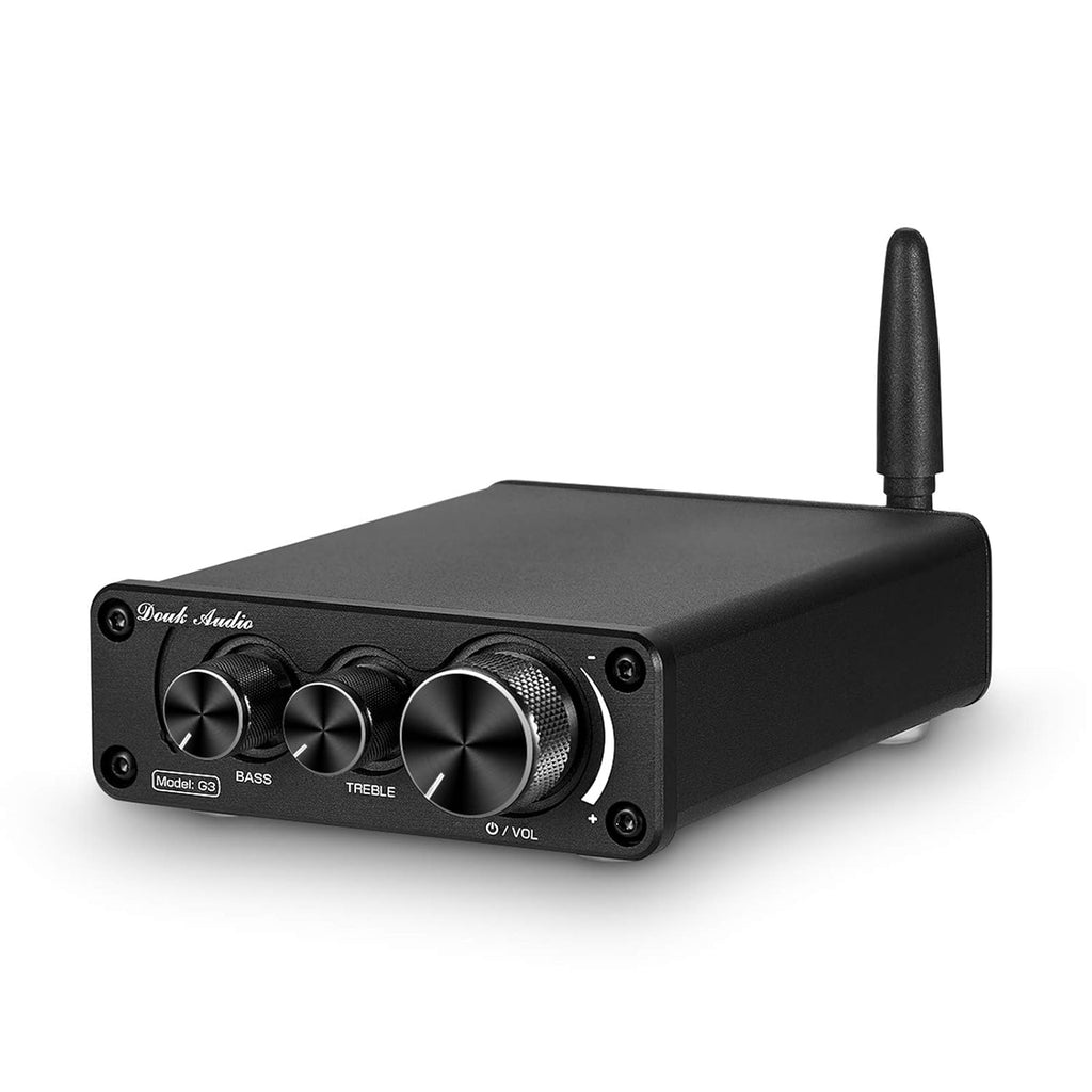 2 Channel Bluetooth 5.0 Power Amplifier 100W Class D Stereo Mini Amp Wireless Receiver Pack of 2 X90029