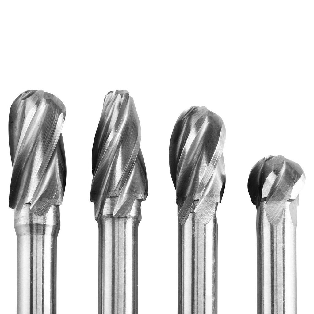 2 in. Solid Carbide Burrs, 4 Piece A260