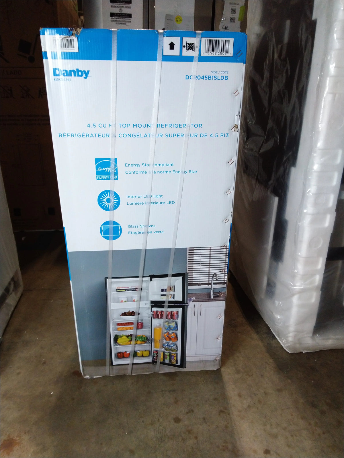 4.5 Cu. Ft. Top Mount Compact Stainless Steel Fridge X106