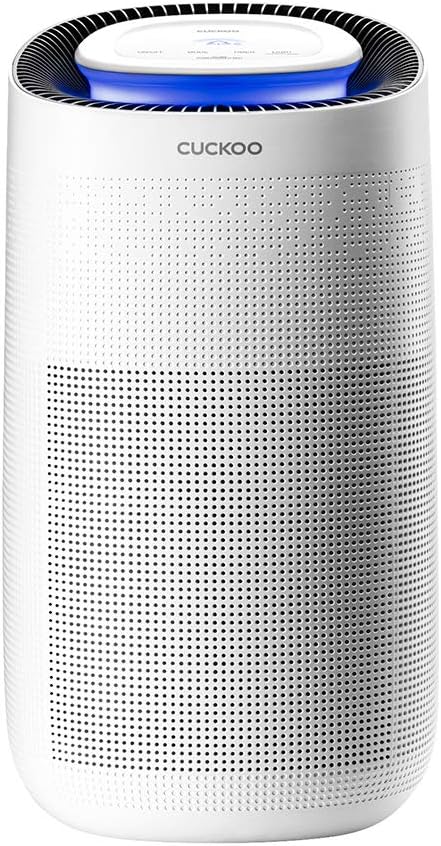 White Air Purifier with 3 Colored LED Air Quality Indicator G368783