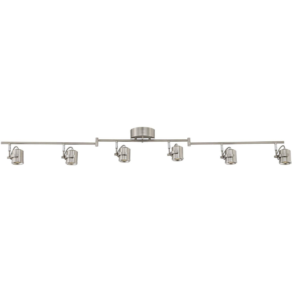 6-Light Satin Nickel LED Track Light U78235