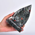 Drop Shaped African Blood Stone Crystal Quartz 1.1-1.5 Lbs S366