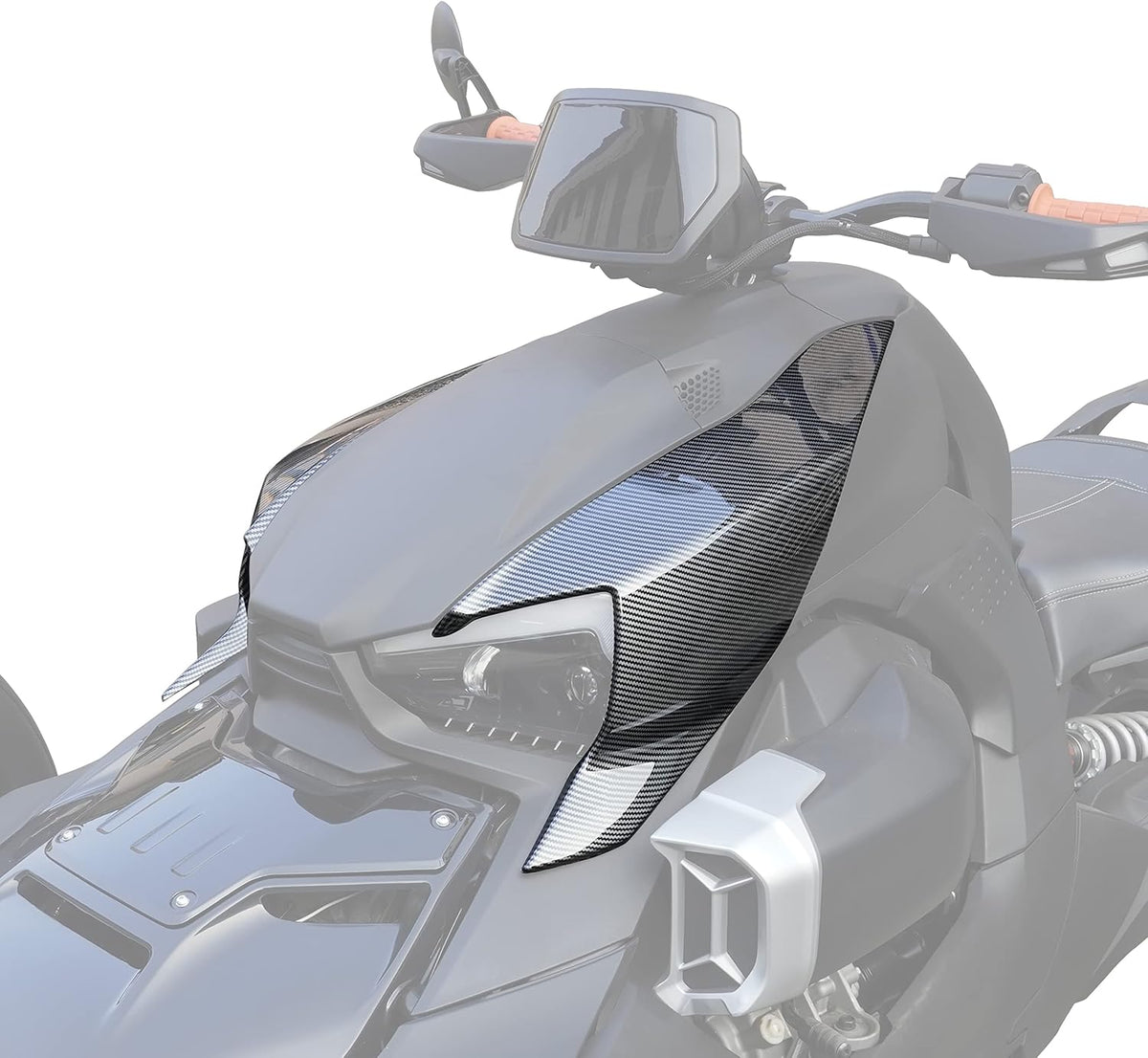 Carbon Fiber Pattern Fairing Panels (2PCS) K2199
