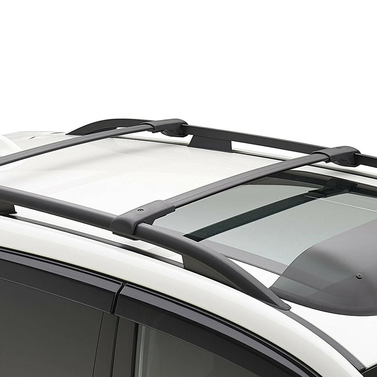 Black Aluminum Bolt-On Roof Rail Cross Bar M390205