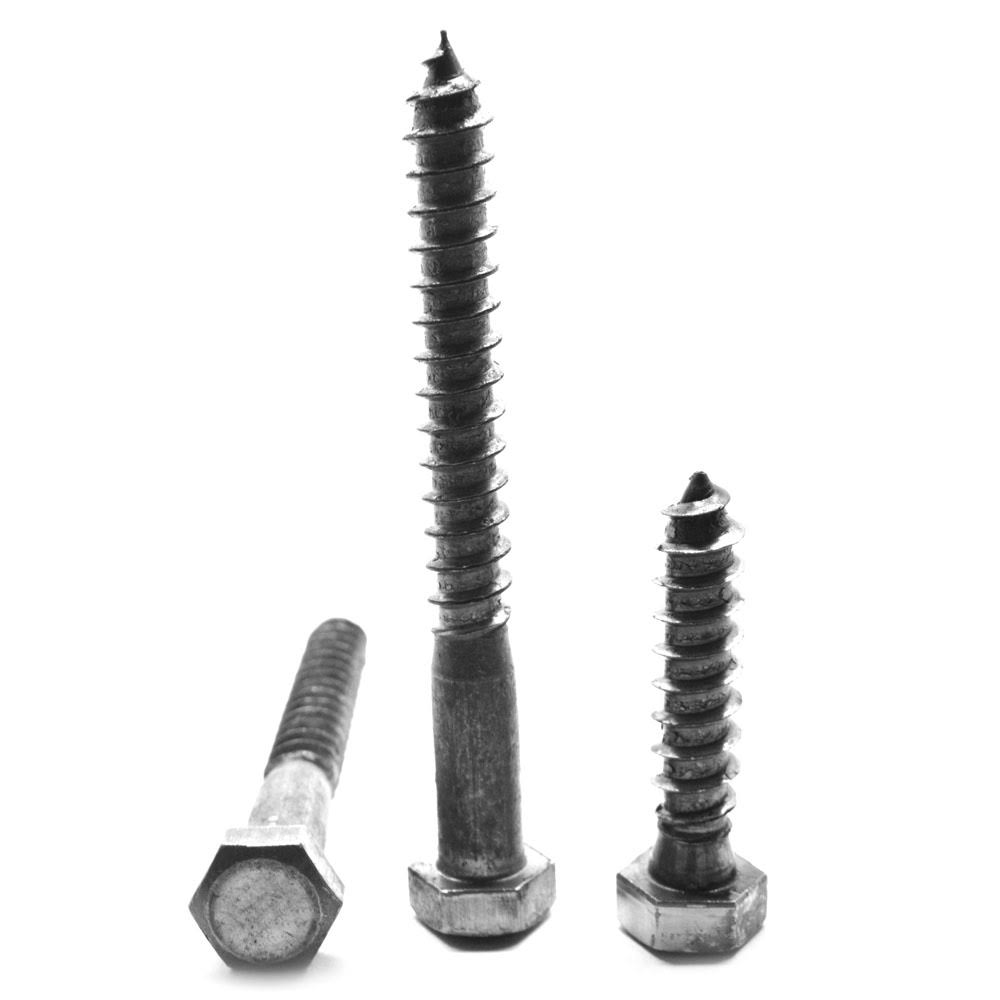 Hex Lag Screw Low Carbon Steel Plain Finish G39534