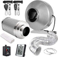 6 Inch Inline Fan Combo with Variable Speed Controller and Humidity Monitor F60936