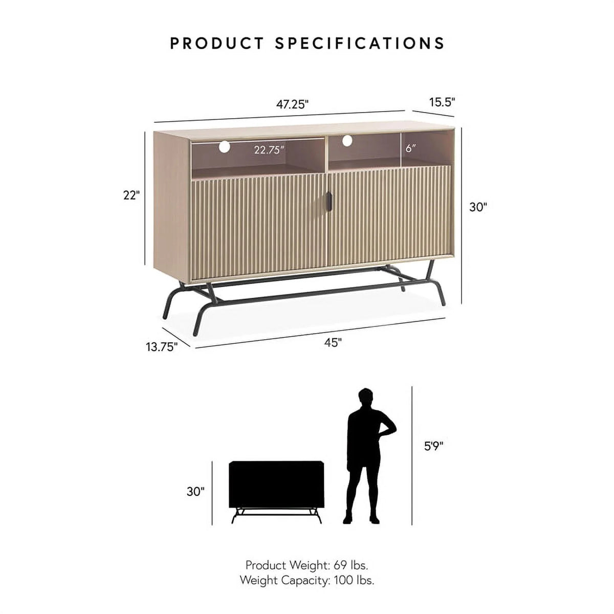 Wood Console R460368