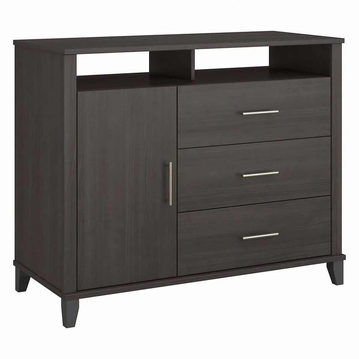 Tall TV Stand with Storage in Storm Gray W804