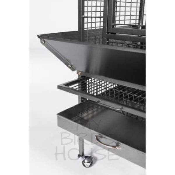 Small Pewter Bird Cage Y53937