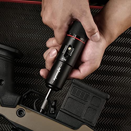 Black 10 to 65 inch-pound Torque Screwdriver Wrench with 10 Bits Set X8381
