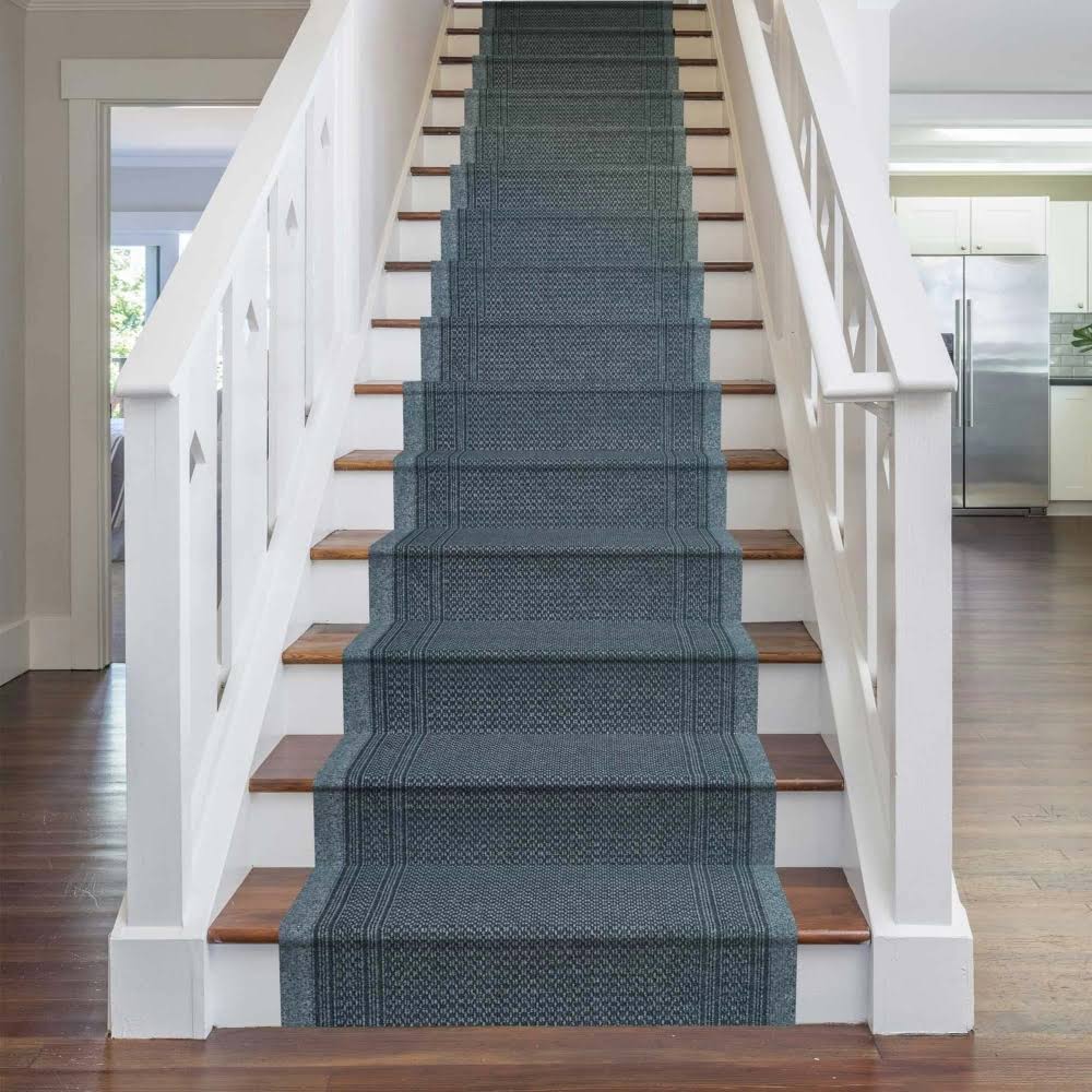 Aztec Gray Stair Carpet Runner E15895