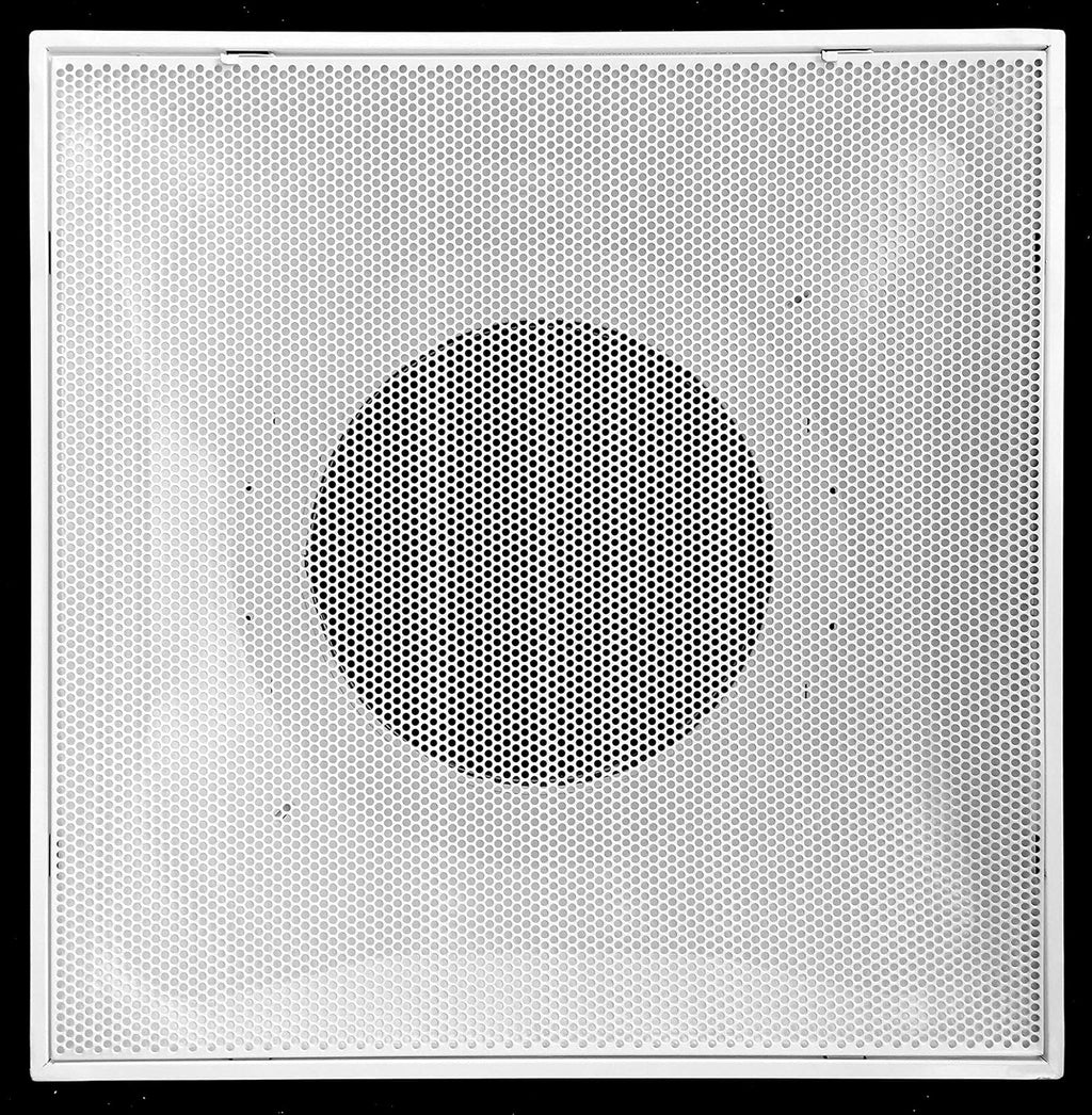 24 x 24 Metal Drop Ceiling Return Grill with 12 Collar I5673