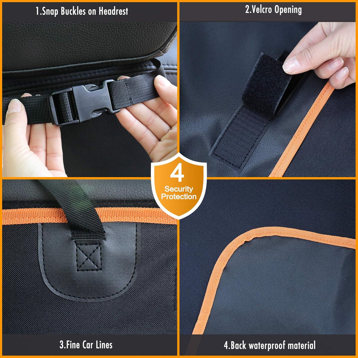 Yellow Washable Waterproof Pet Cargo Cover Liner D12582