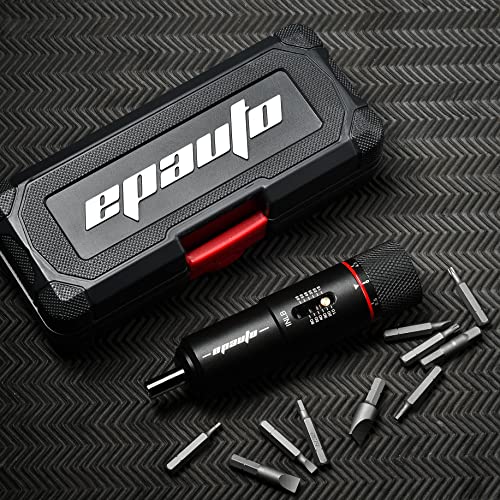 Black 10 to 65 inch-pound Torque Screwdriver Wrench with 10 Bits Set X8381