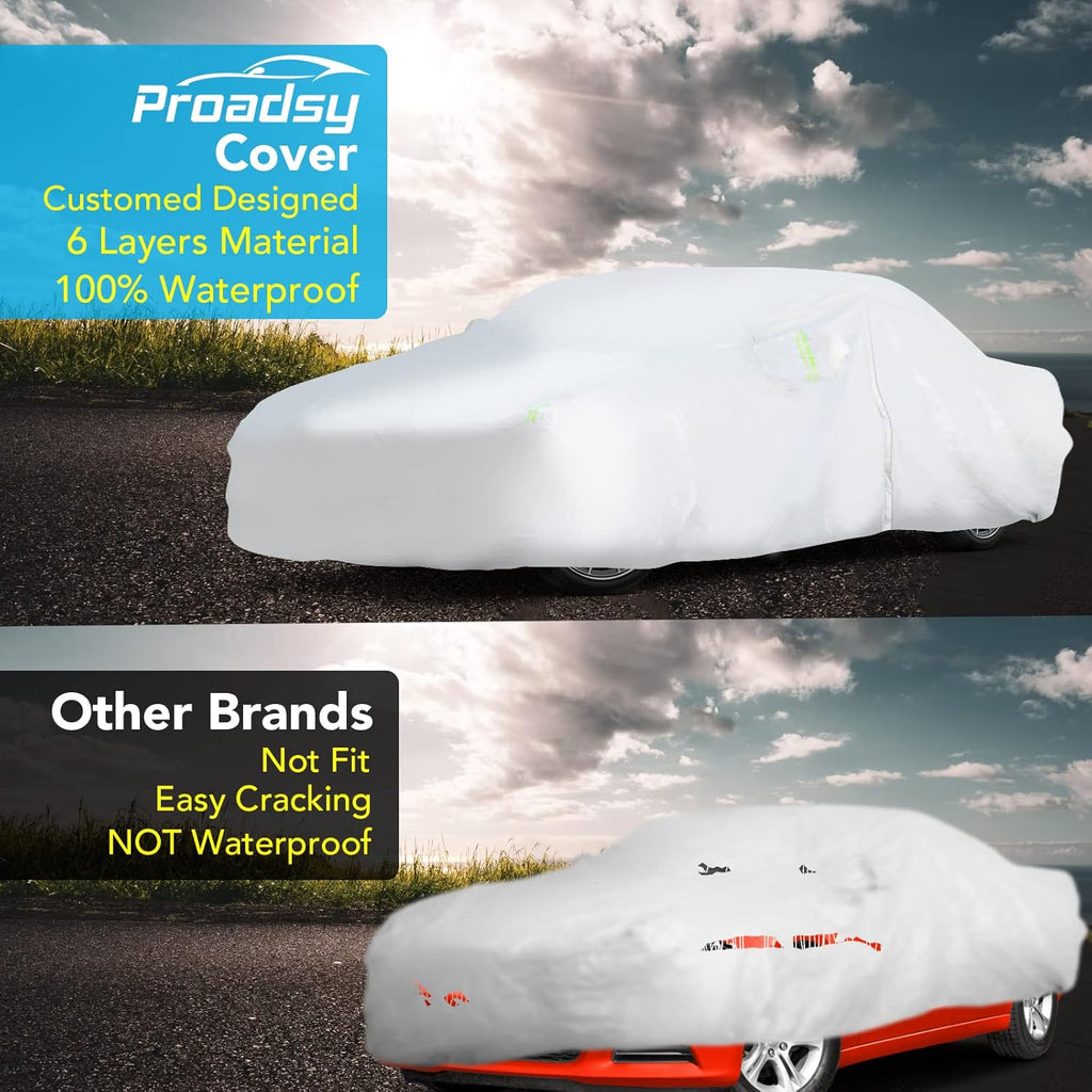 Waterproof All Weather Car Cover with Zipper S9562