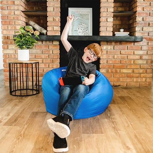 Classic Bean Bag Chair, Sapphire Smartmax, 2 feet Round U966