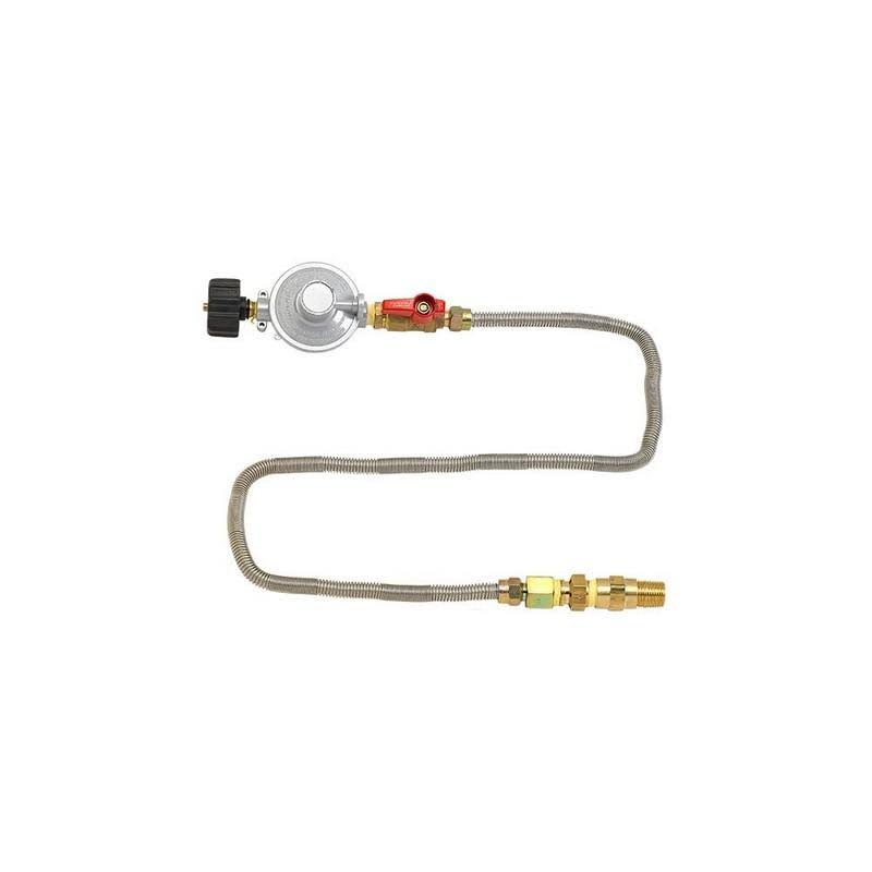 18x22 Square Stainless Steel Drop-In Pan with Match Light Kit Propane Fire Pit Ring C800465