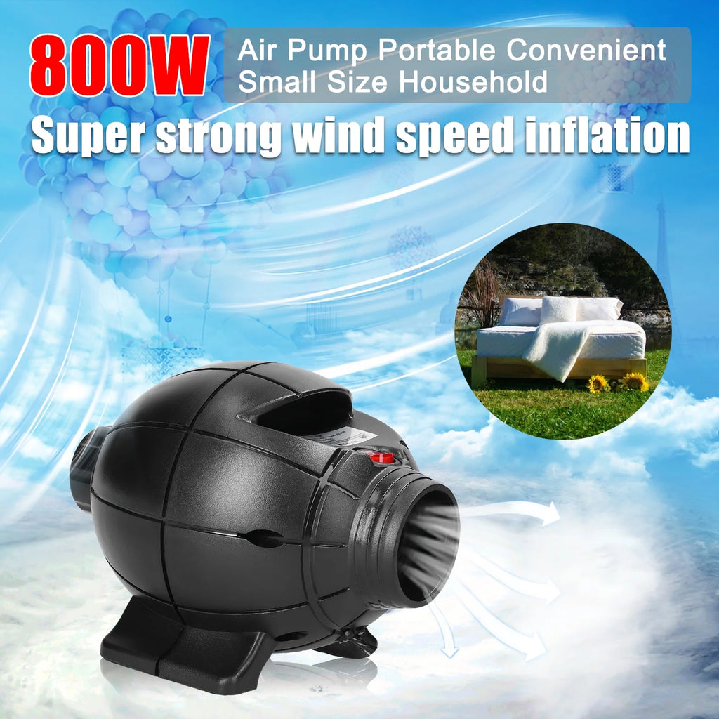 Portable 800W Air Pump Inflator for Air Bed Air Mat L954479