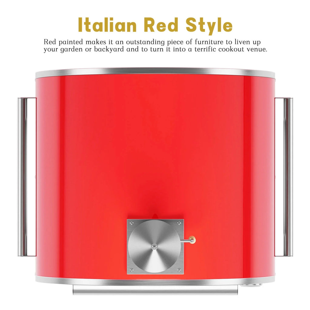 Wood Burning Outdoor Pizza Oven in Stainless Steel C57569