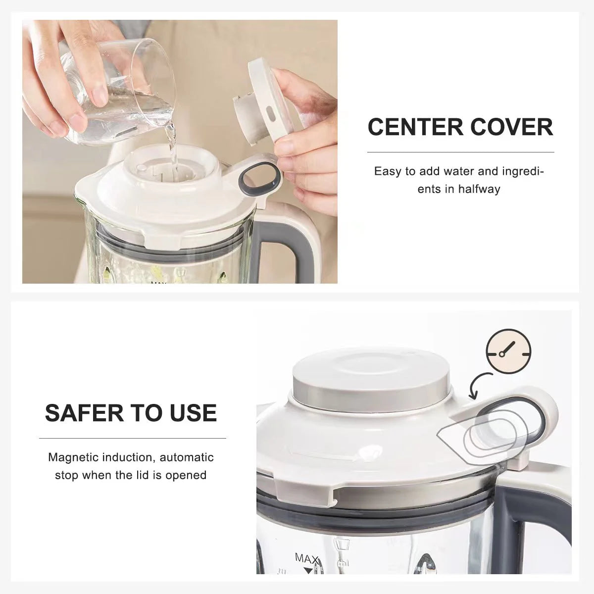 1200W Countertop Blender with 51 Oz Glass Jar V726